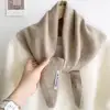 British Korean Style Niche Wool Knitted Triangular Knitted Women Headscarf Multi-functional Scarf Scarf Warm Scarf Knited 2