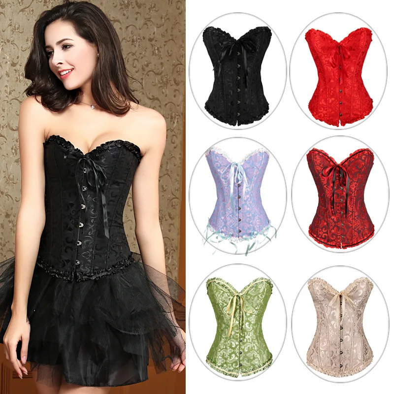 

Women's Jacquard Belly Support Chest Push Up Wedding Dress Base Body Shaper