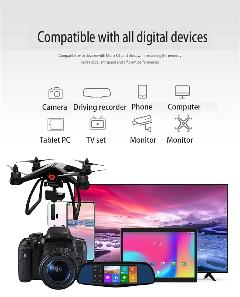 OnePlus 메모리 카드 2TB SD 카드 고속 풀 HD 비디오 512GB 256GB 128GB 1TB 최신형 마이크로 카드 (휴대폰/컴퓨터/카메라용)