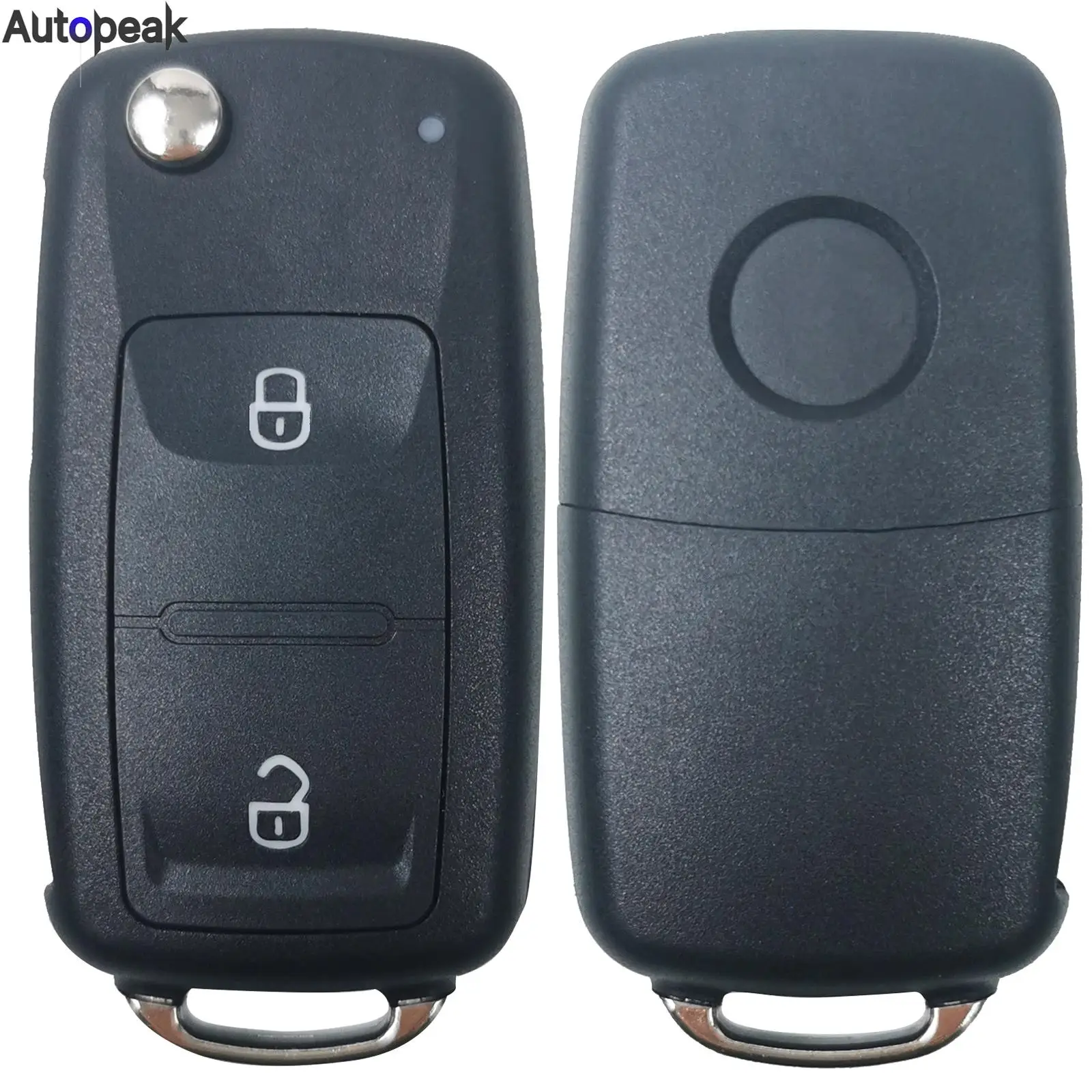 

For Volkswagen Golf Polo Lupo Bora Passat Sharan Amarok Transporter 2 Button Remote Flip Key Car Folding key Case Cover Shell