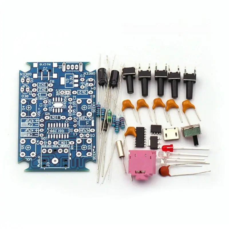 [NEW A09R】 무선 스테레오 FM 라디오 수신기 모듈 76Mhz-108Mhz DC 1.8V-3.6V PCB DIY 전자 키트 라디오 제작 키트