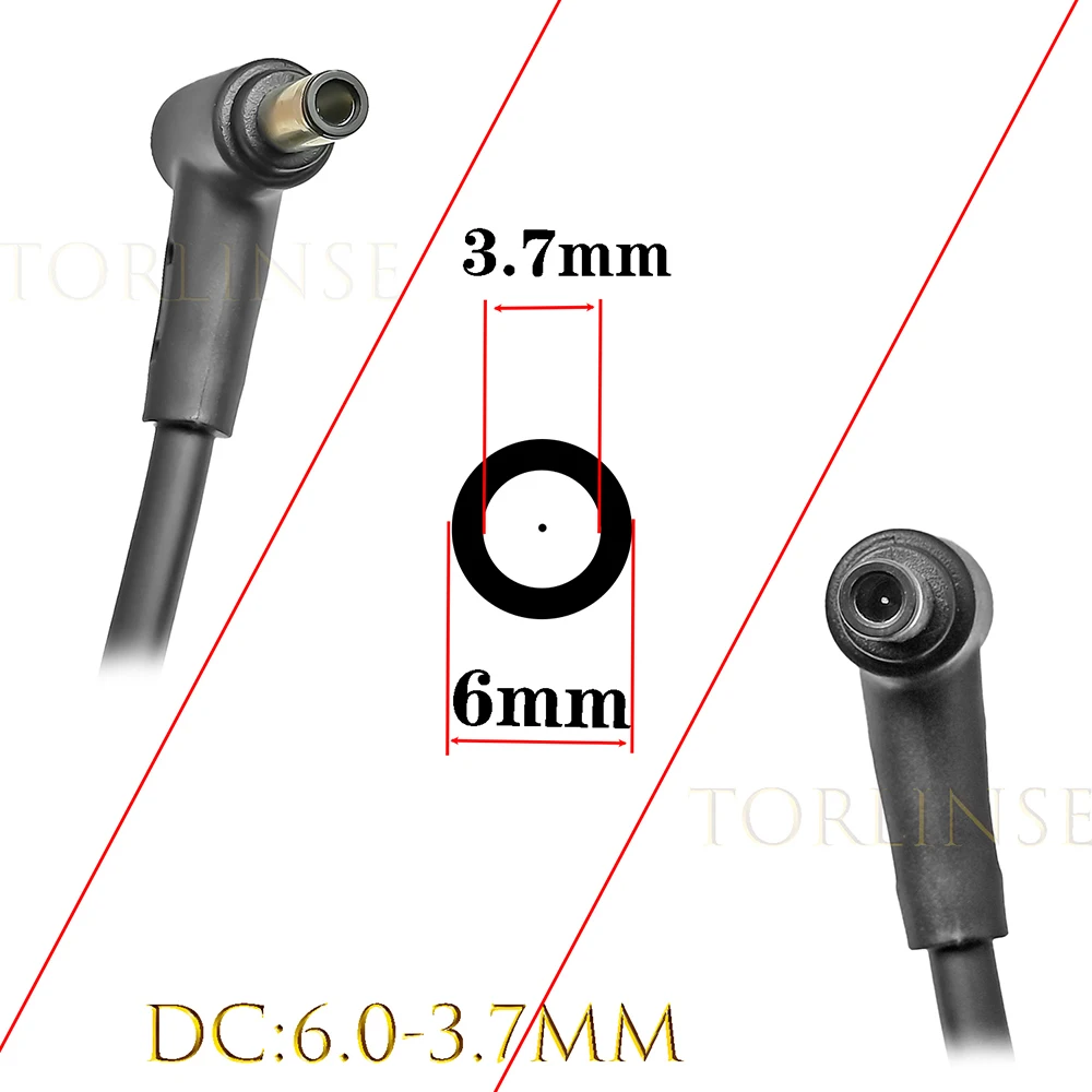 Adaptador ac Carregador Portátil para Asus Rog Strix Scar 17 G733qm G733qr G733qs G733qsa G17 G713im 20v 12a 60x36 mm b - Imagem 3
