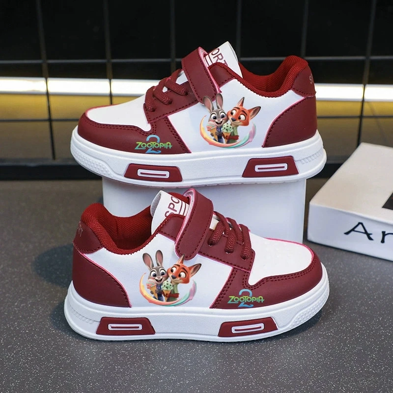 Zootopia Tennis Shoes Kawaii Kids Sport Shoes Children Casual Sneakers Anime Basket Shoes
