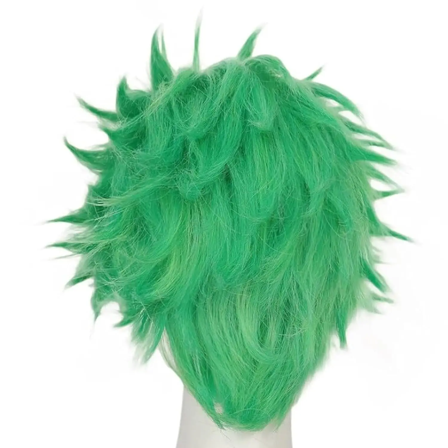 XiongXiongLe Short Wave Blue Wig For Men Cosplay Anime Game Costumes Mixed Cyan Yellow Hair Wig Wig Cap For Adult Cos Halloween Anime Role Party Halloween Christmas