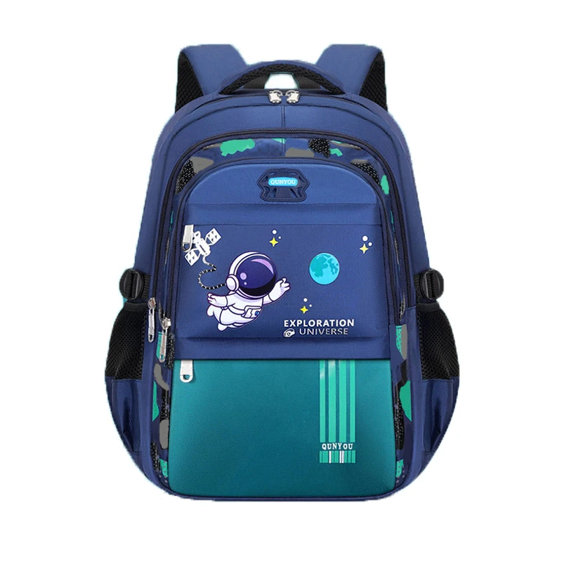 Fashion School Bag Astronaut Pattern Letter School Bag Navy And Green Backpack Boutique Travel Shoulder's Bag 2