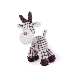 Charming Animal - Shaped Interactive Plush Toys for Pets - Relieve Boredom and Promote Dental Health (White)