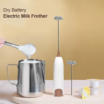 Montalatte Elettrico Portatile Mini Schiumatore per Latte Agitatore Caffè Cappuccino Creamer Frusta Schiuma Frullino per le uova Articolo da cucina 1