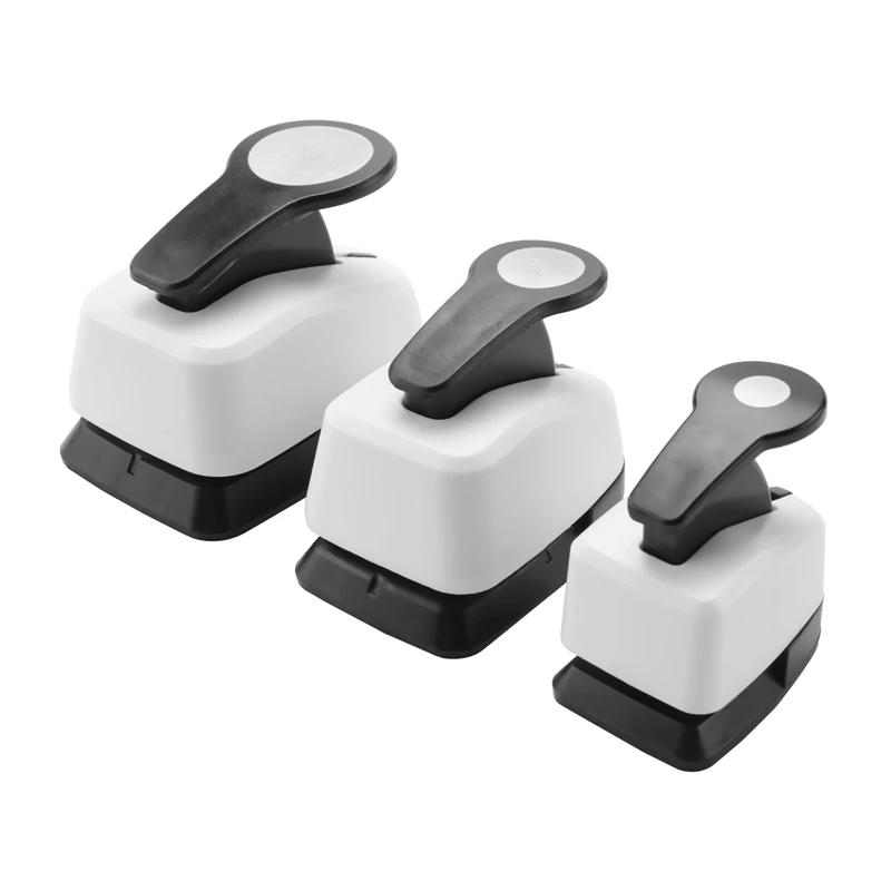 3Pcs Paper Craft PunchesHole Puncher Single,Hole Punch Shapes, Hole Puncher For Crafts 9/16