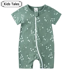 2024 Newborn Unisex Clothes Short Sleeve Baby Rompers summer Infant Pajamas Cotton Soft Boys&Girls Jumpsuit  Costume Body suit