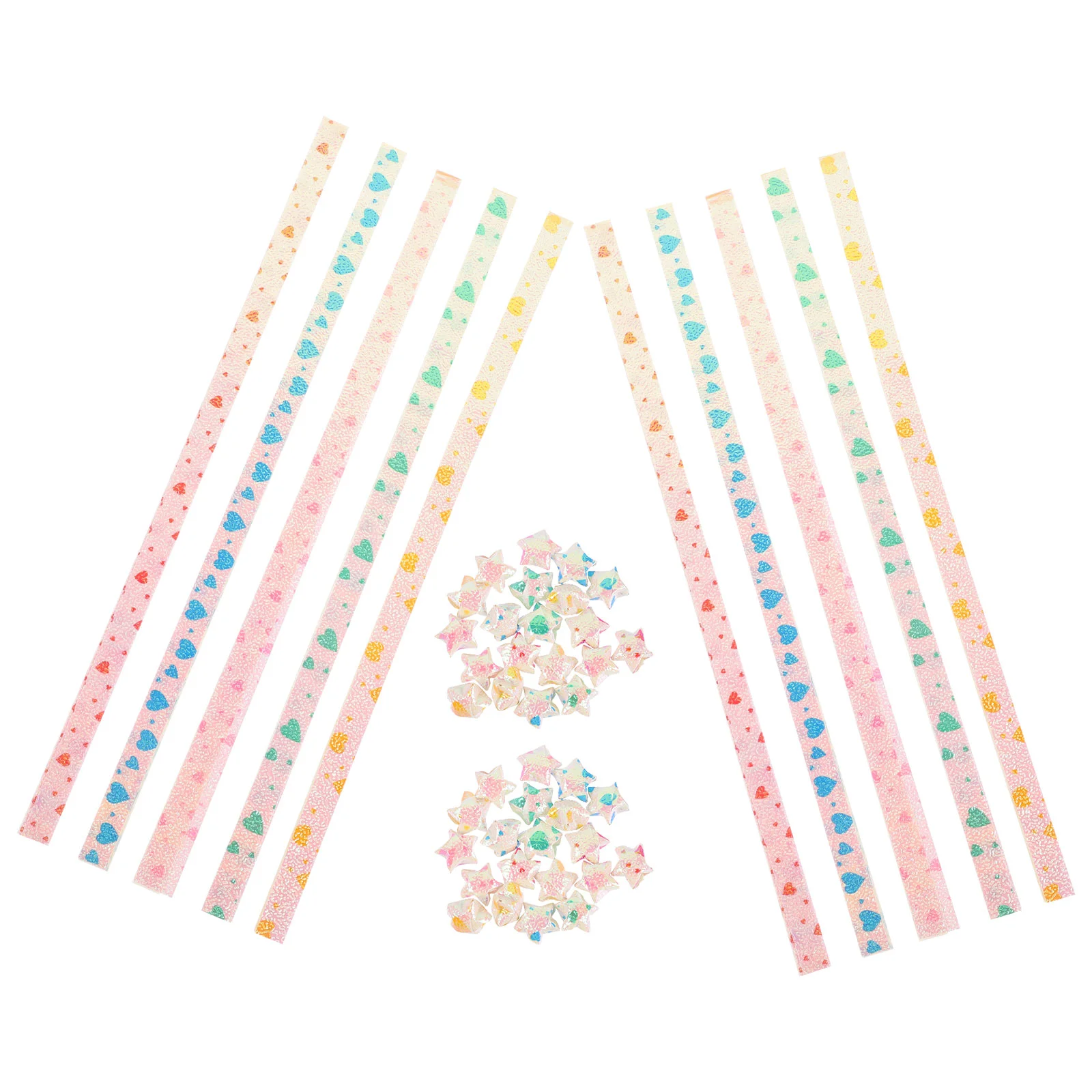 400pcs Star Origami Papers Colored Star Paper Strips DIY Hand Crafts Decoration