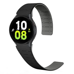 Silicone Sports Magnetic Bracelet Strap for Watch 6 Classic 47mm (Black)