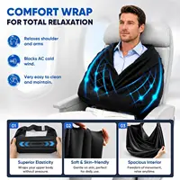 Masque pour les yeux réglable 3-en-1, système de soutien pour le sommeil en avion, oreiller de voyage multi-usage, confortable pour le bureau et la maison, idéal pour les voyages 3