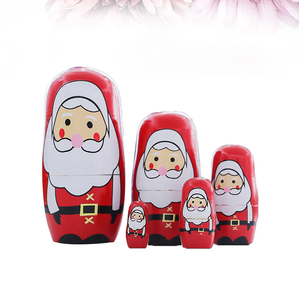 

Куклы-гнездики Русская Матрешка Рождественская Кукла деревянная Штабелируемая игрушка развивающие Пингвины животные Dol S дерево для детей