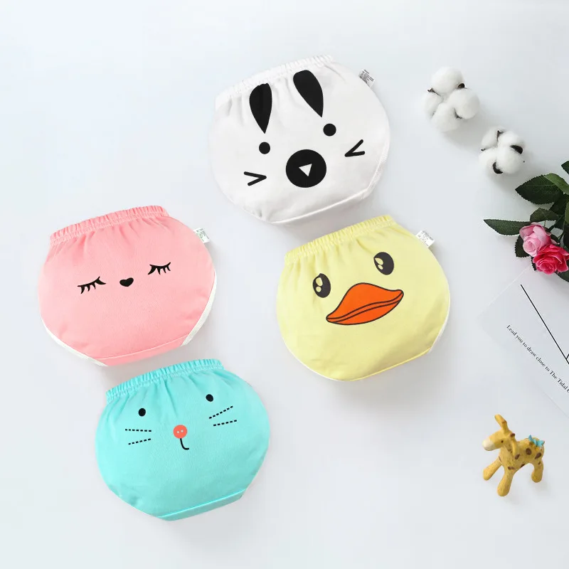 2 Piece/Lot Baby 100% Cotton Panties Boy Girl Infant Cute Cartoon Underpants For Children Kids Fashion Underwear Shorts Gifts