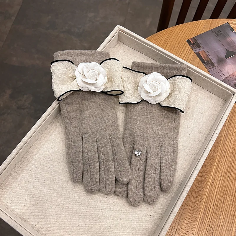 Guanti Invernali Donna Lusso Con Strass - Caldi, Morbidi E Compatibili Touchscreen