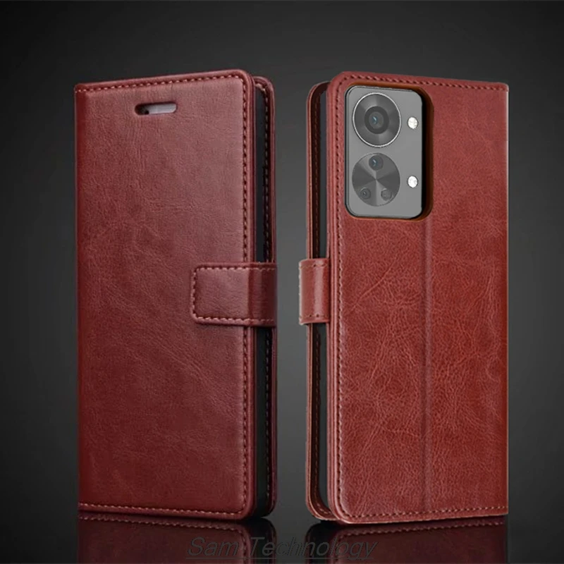 Retro Leather Flip Cover Wallet Case with Card Holder for OnePlus – Stylish and Functional Protection