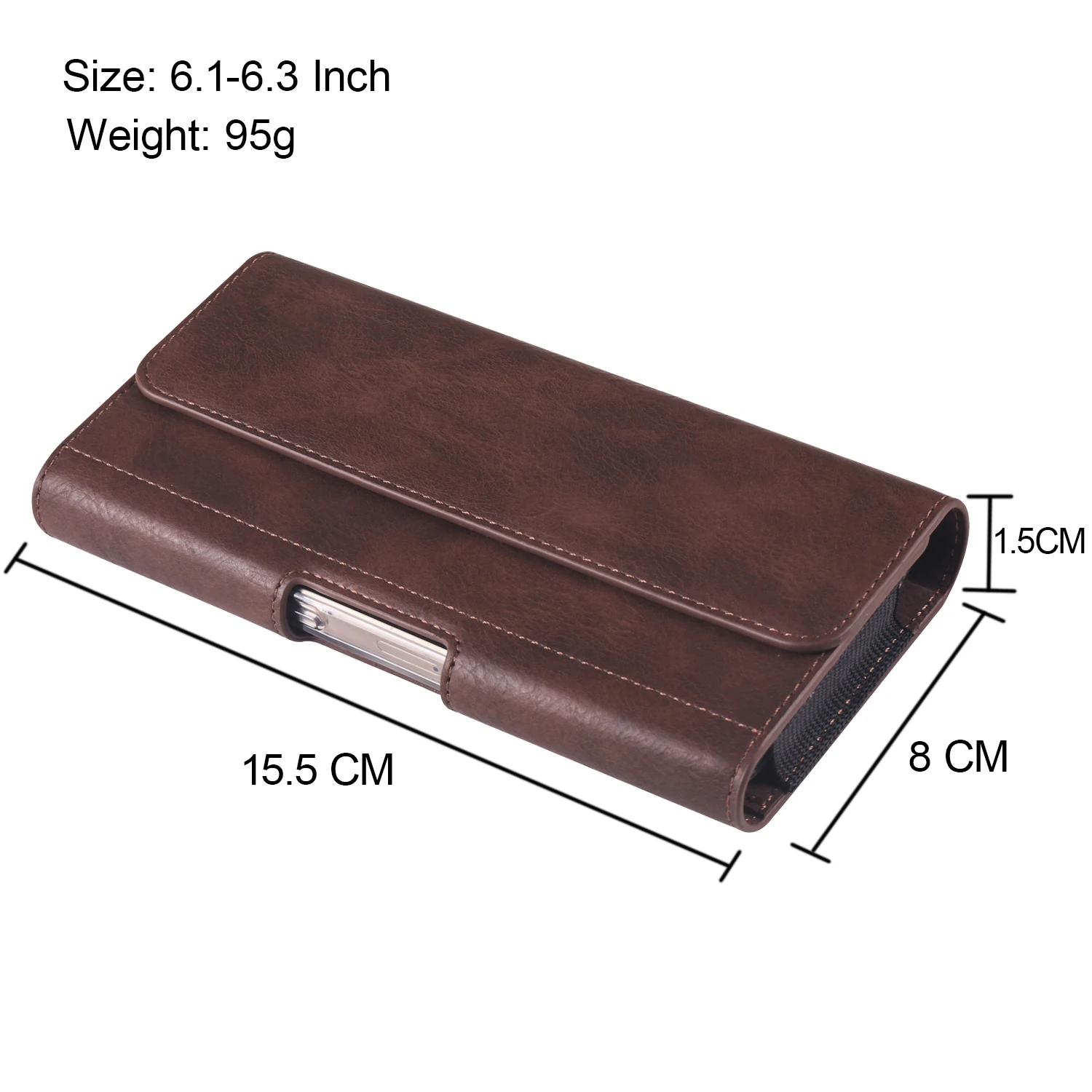 Universal Leather Belt Clip Phone Case Man Waist Bag Cover Holster Pouch