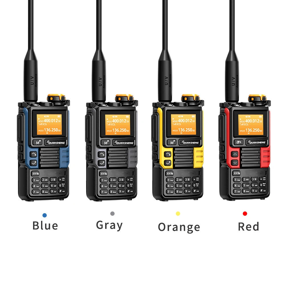 Quansheng UV-K6 Walkie Talkie 5W Air Band Radio Tyep C Charge UHF VHF DTMF FM Scrambler NOAA Wireless Frequency Two Way CB Radio 4
