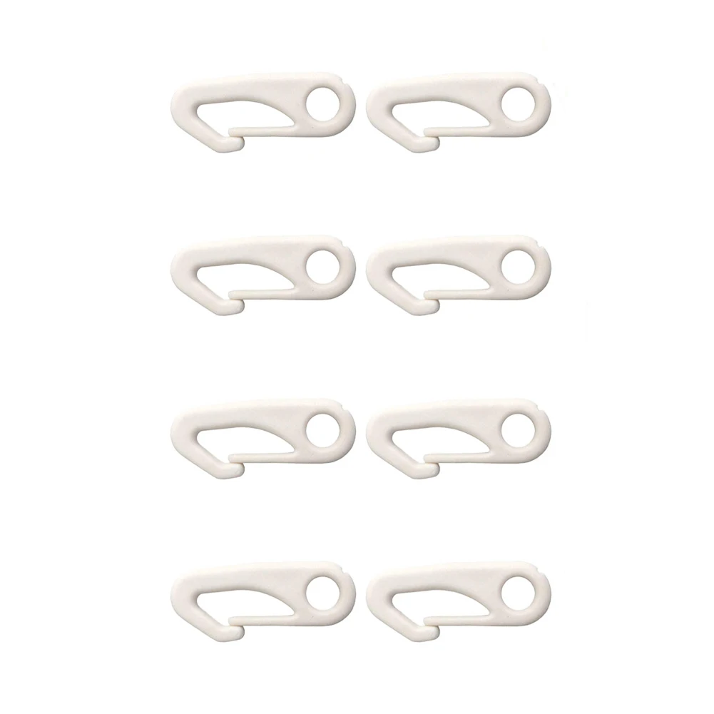 10Pcs Flag Pole Snap Hook Clips Hooks Plastic Anti-UV Reliable Water Resistant Attach For Flagpole Rope Clip Keychains Curtains