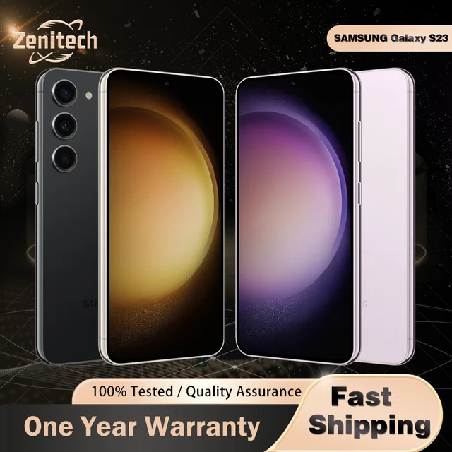 هاتف سامسونج جالاكسي S23 S911U1 5G بشاشة 6.1 بوصة وذاكرة وصول عشوائي 8 جيجابايت وذاكرة قراءة فقط 128 جيجابايت NFC 8K فيديو سنابدراجون 8 Gen 2 ثماني النواة أندرويد S23 1