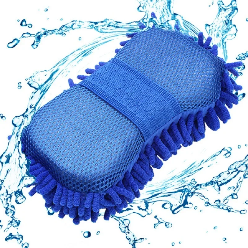 

New Car wash gloves car cleaning sponge Car Window Cleaning Ultrafine Fiber Chenille Washer Sponge Brush Supplies