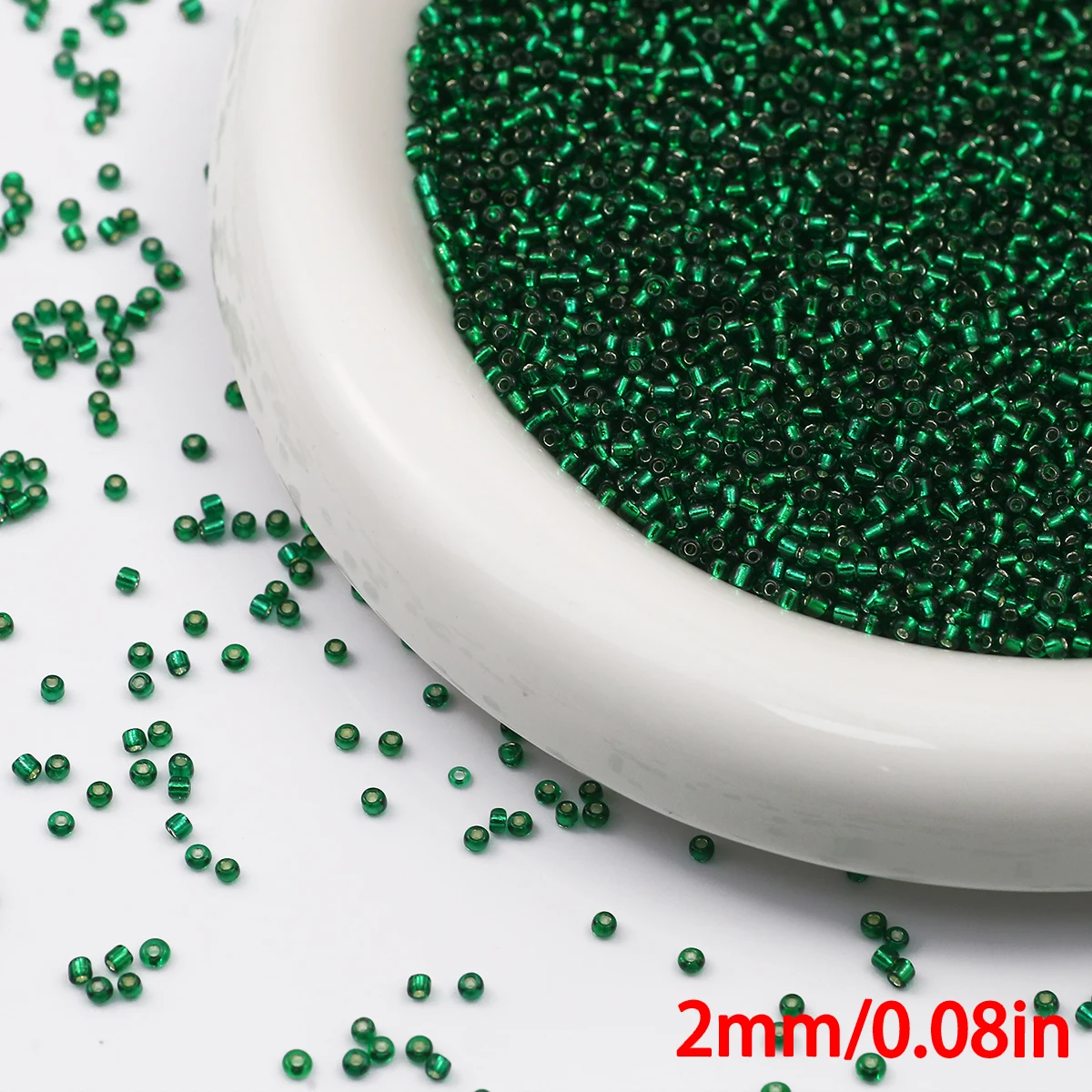 90g Transparent Glass Seed Beads for Jewelry Crafting and DIY Projects