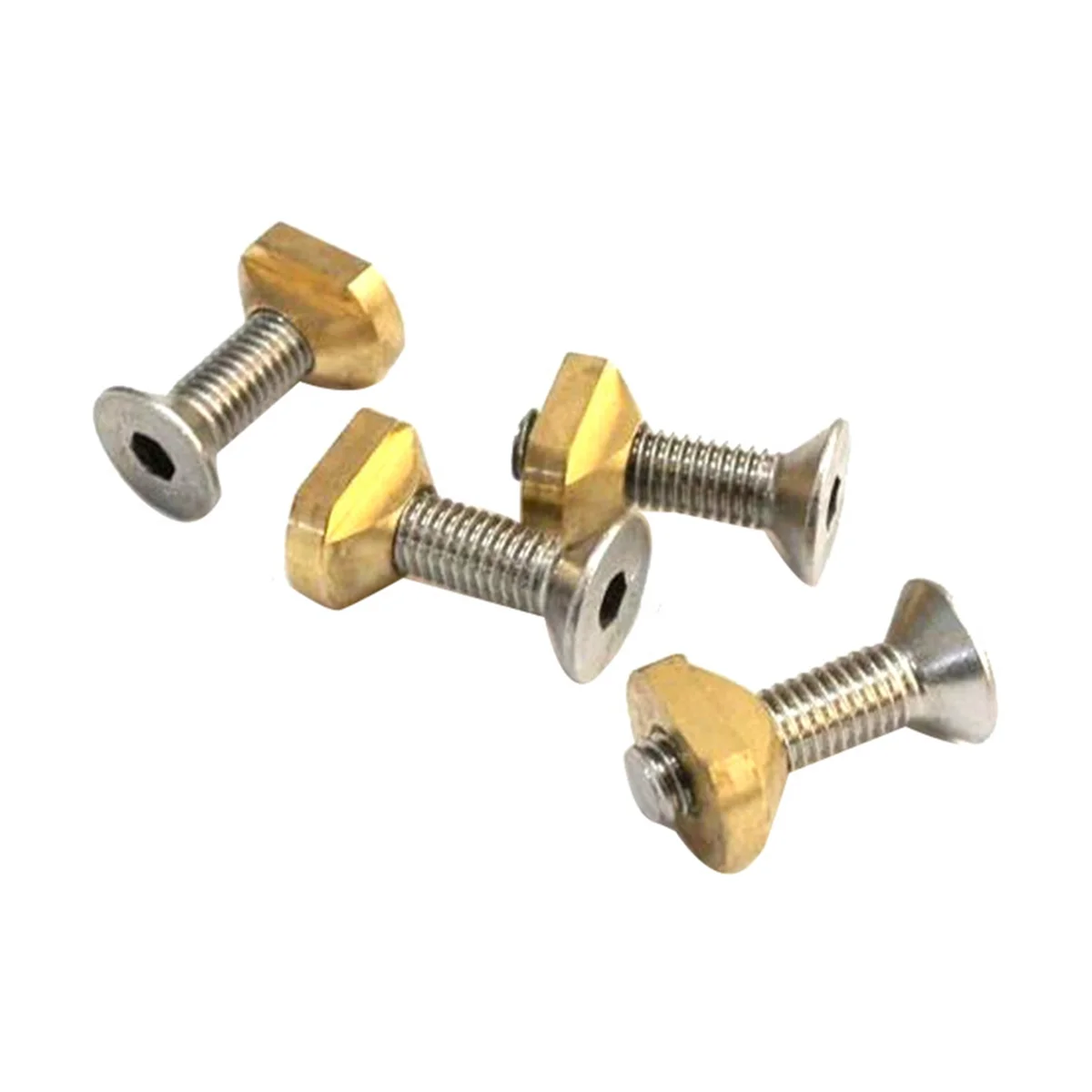 4Pcs M8 Hydrofoil Mounting Brass T-Nuts for Surfing All Hydrofoil Tracks Outdoors Surfing Accessories Gold hydrofoil mounting t nuts