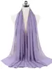 Nouveau foulard en mousseline uni pour femme, prêt-à-porter, hijab instantané, châle musulman, hijabs islamiques, écharpe arabe, foulards pour la tête