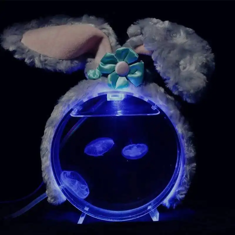Aquarium desktop jellyfish tank starfish mini tank dream lantern bubble oxygen supply aquarium accessories 5V 1.5W