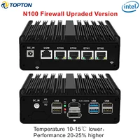 2024 pfSense Firewall Soft Router N100 N5105 N4000 4xIntel i226 2.5G LAN 2xDDR4 NVMe Fanless Mini PC HDMI2.0 DP AES-NI OPNsense 1