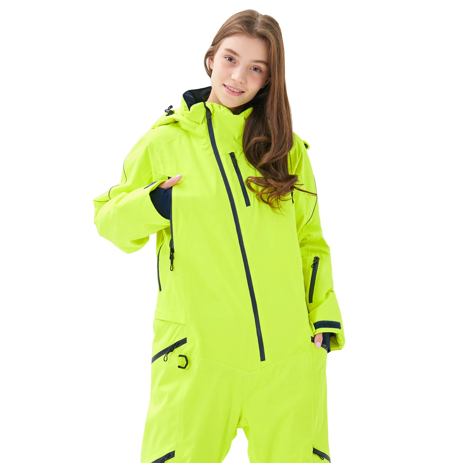 

One Piece Ski Suit Winter Snowboard Jacket Women Ski Jacket Waterproof Skiing Jumpsuits Snowboard Wear Windproof Girl Snow Suit
