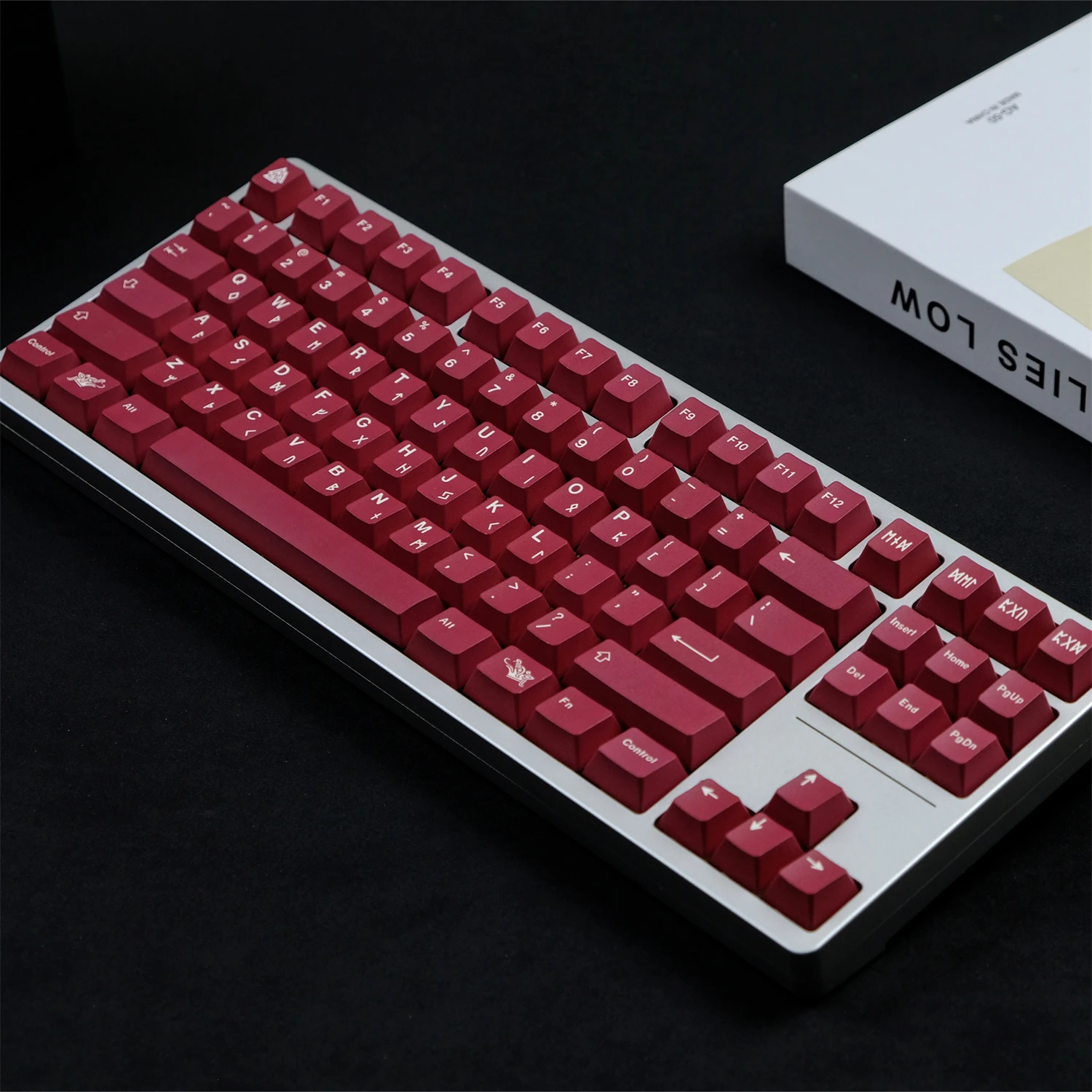 Gmk Blot Red Keycaps Grupo Pbt Sublimação Dye Lightproof Perfil Cherry Keycap para Teclado Switch mx 129 Teclas - Imagem 4