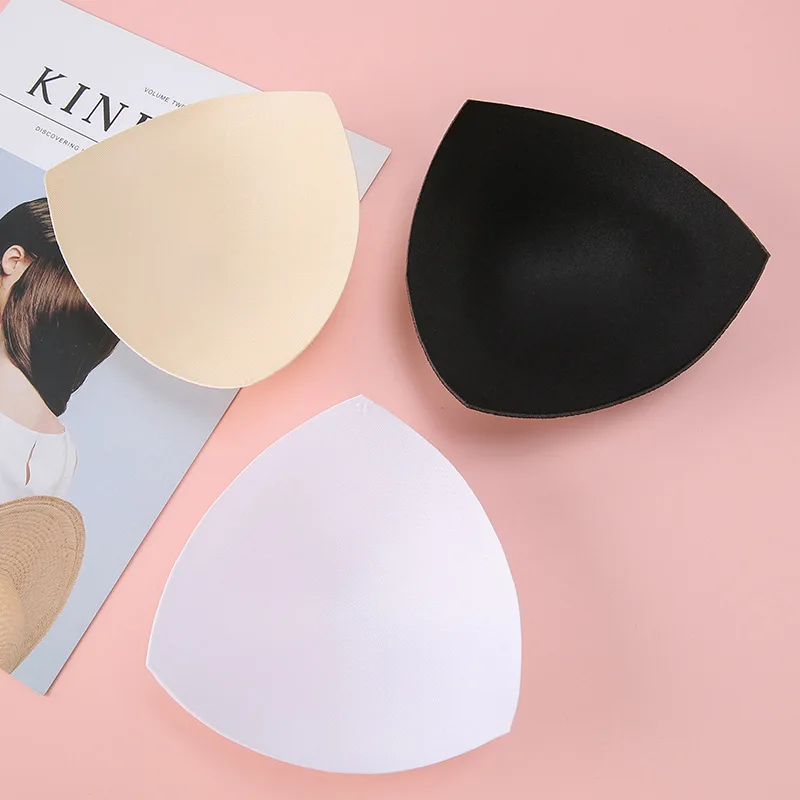 Bra Pads Inserts 2pcs 1pair Women Intimates Accessories Sponge Swimsuit Breast Push Up Bra Padding Chest Enhancers Bra Foam Insert Chest Cup