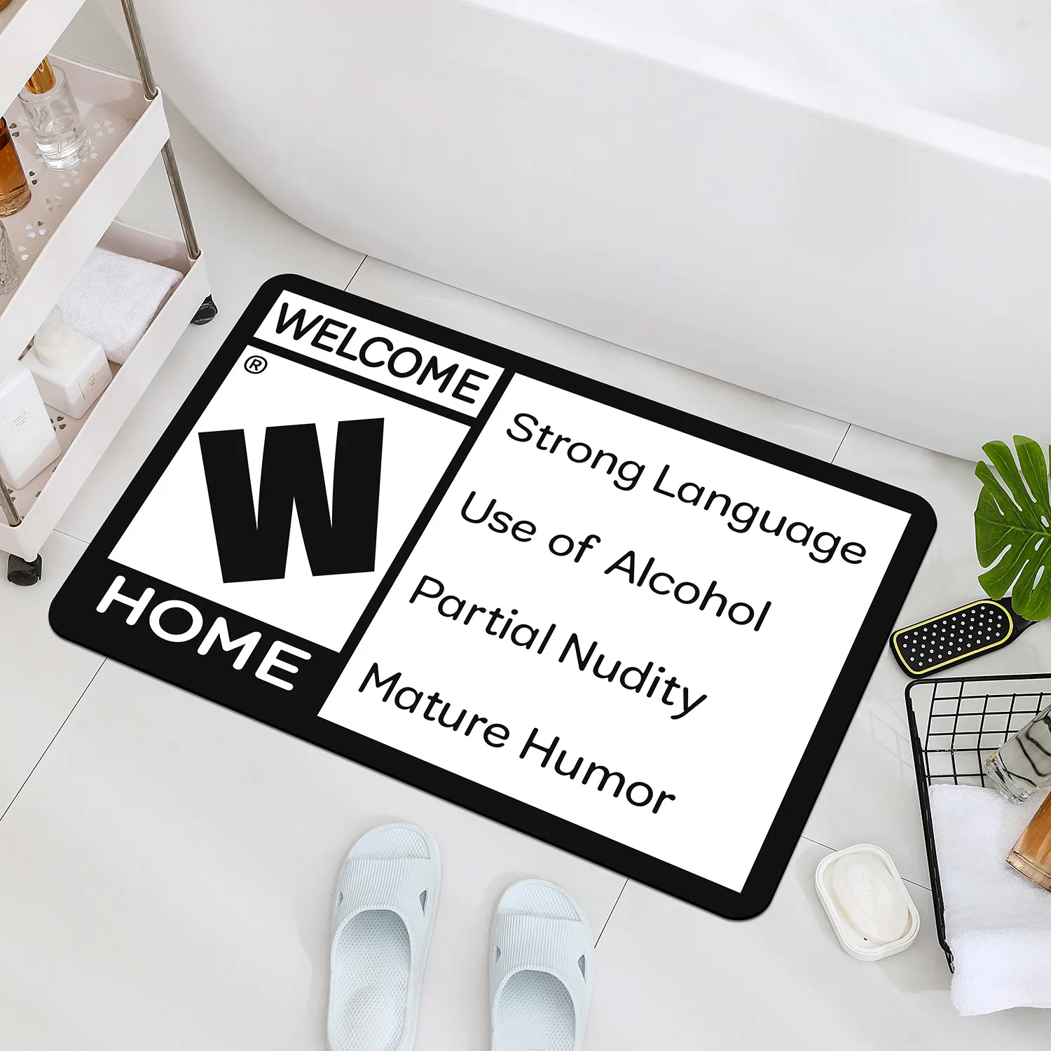 Floor Mat Non Slip Mat Fun Doormat Door Mat Interesting Phrase Non Slip Machine Washable For Indoor Outdoor