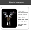 Four Color Double Spiral Fast Press Outdoor Shooting Slingshot Hunting Tool Target Paper Steel Ball Rubber Band Set Meal 6