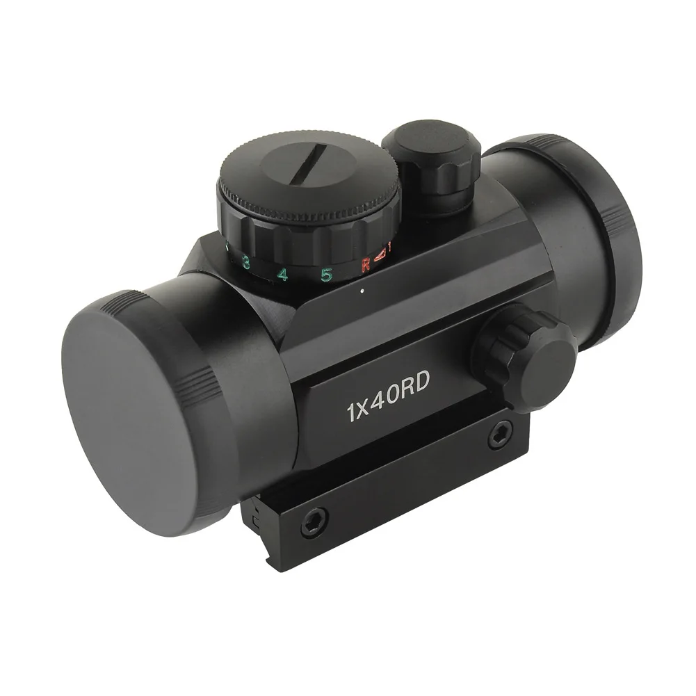 

Tactical Hunting Red Dot 1X40RD Iris Optical Sight Rifle Scope Telescope 11mm 20mm Mounts Riflescope Aim Point Hunting Tool