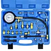 Fuel Pressure Tester Gauge Kit 140PSI Automotive Engine Injector Pump Test Motorcycle Gasoline Gas Injection Manometer Tool Set 6