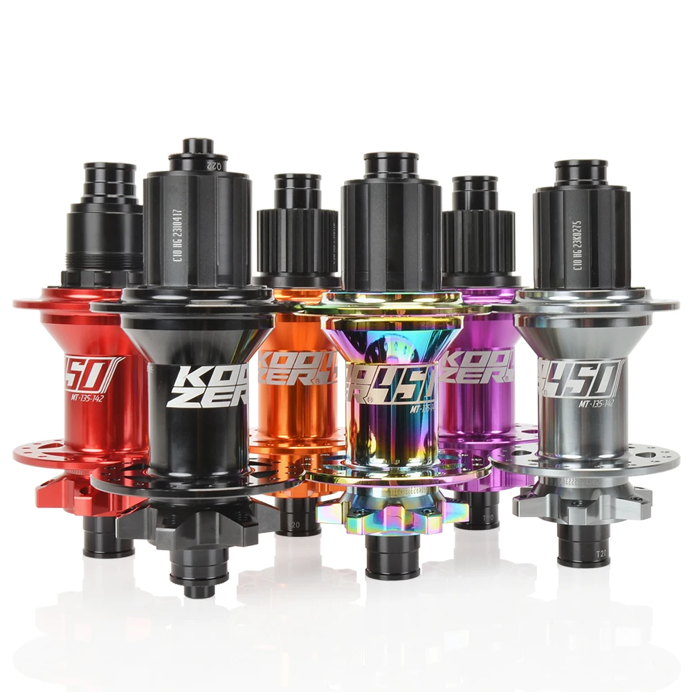 Paire De Moyeux VTT 32 Trous - Disque Frein, HG 8-13 Vitesses, QR, Aluminium, Neuf