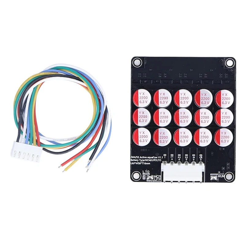 Top!-5S Active Equalizer Balancer audio equalizer Lifepo4 / Lipo/ LTO Battery Energy Equalization Capacitor BMS Board