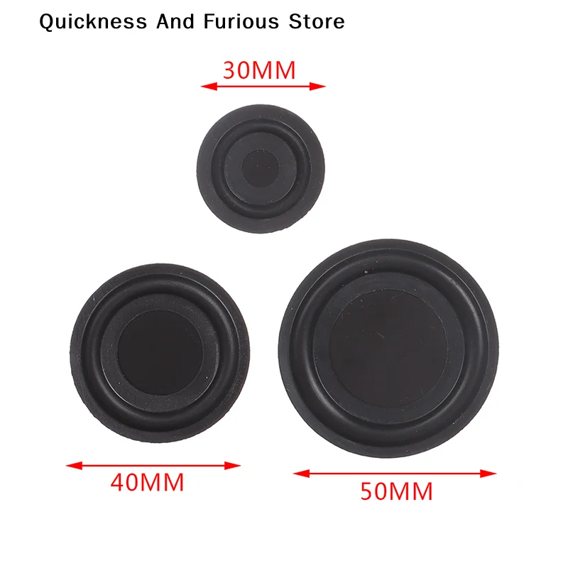 Enhanced Bass Radiator Vibration Membrane Audio Speaker Accessory Set (2 Pack - 30mm, 40mm, 50mm)
