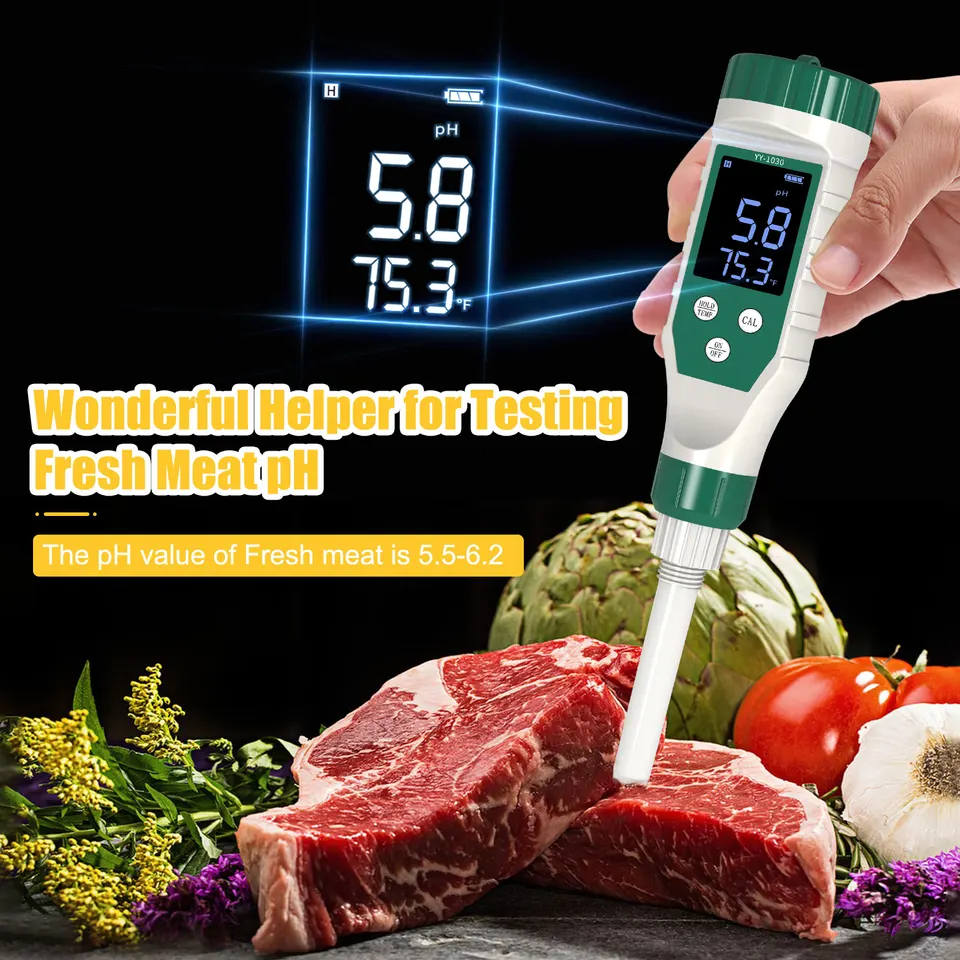 Voedsel pH Tester,Digitale pH Meter voor Zuurdesem & Brood Deeg, Digitale Voedsel pH Meter Tester Voedsel pH Tester,Digitale pH Meter voor Zuurdesem & Brood Deeg, Digitale Voedsel pH Meter Tester