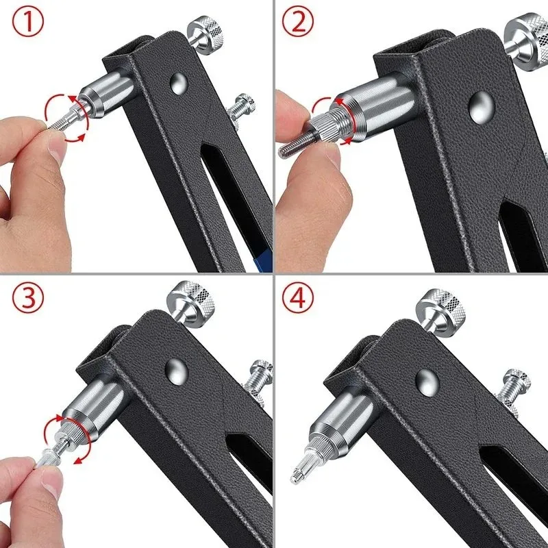 Rivet gun rivet nut tool rivet gun set rivet nuts set heavy duty blind rivet nut kit set riveter tool rivet nut gun thread hand riveter gun threaded insert tool 86pcs