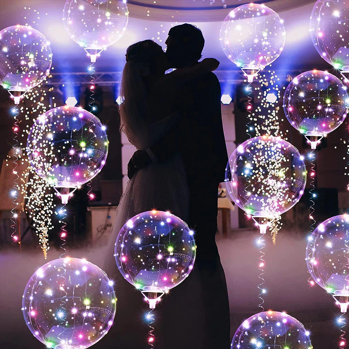 10Pcs Clear Led Balloons Light Up Colorful Bobo Balloons Transparent Light  Bubble for Weddings Banquets Parties Birthday Decor - AliExpress