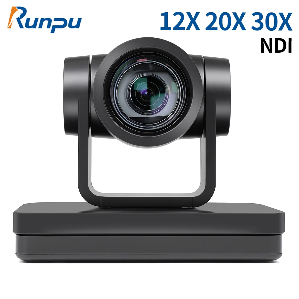 NDI HX PoE 12 20x Zoom Live Streaming SDI PTZ Camera HDMI USB IP Ai Auto Tracking Ptz Conference Camera for Church Bussiness