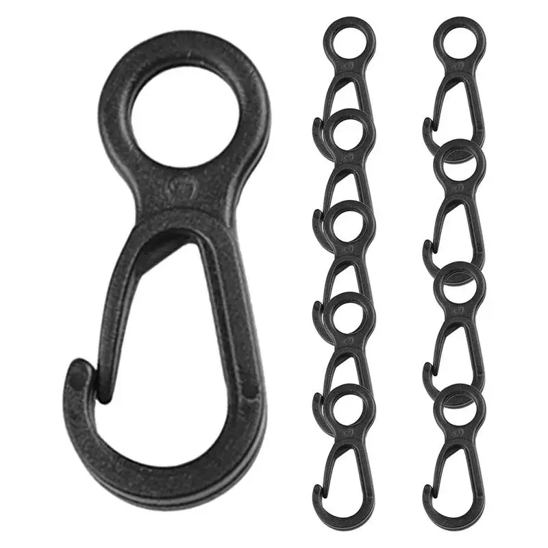 50Pcs 100Pcs Plastic Mini Circle Snap Hook Lobster Clip For Camping Hiking  Backpack DIY Key Ring Keychain Clasp - AliExpress