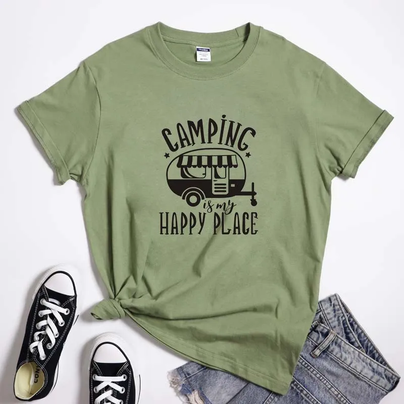 Camping Is My Happy Place T-shirt 4