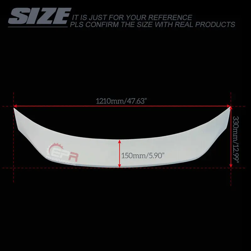 

For Infiniti Q60 CV37 2017+ EPA Type Duckbill Spoiler Wing Lip Frp Unpainted