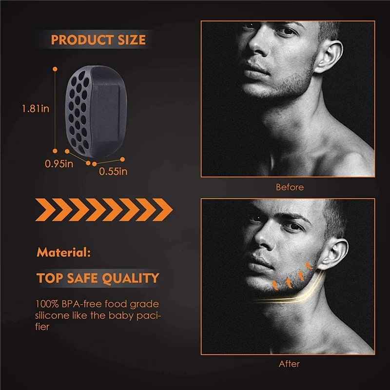 Sports Facial Jaw Exerciser Gym Fitness Ball JawLine Muscle Training Double Chin Reducer Neck Face Slimming Mouth Jawliner muscle trainer
