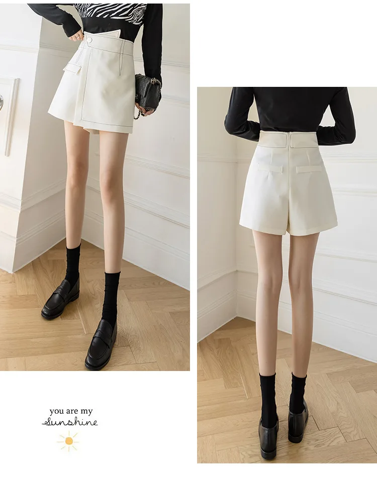 maxi skirt 2022 Autumn and Winter Short Skirt Fashion Irregular Women's Black High Waist A- Line Skirt Woman Skirts Faldas Jupe hoop skirt
