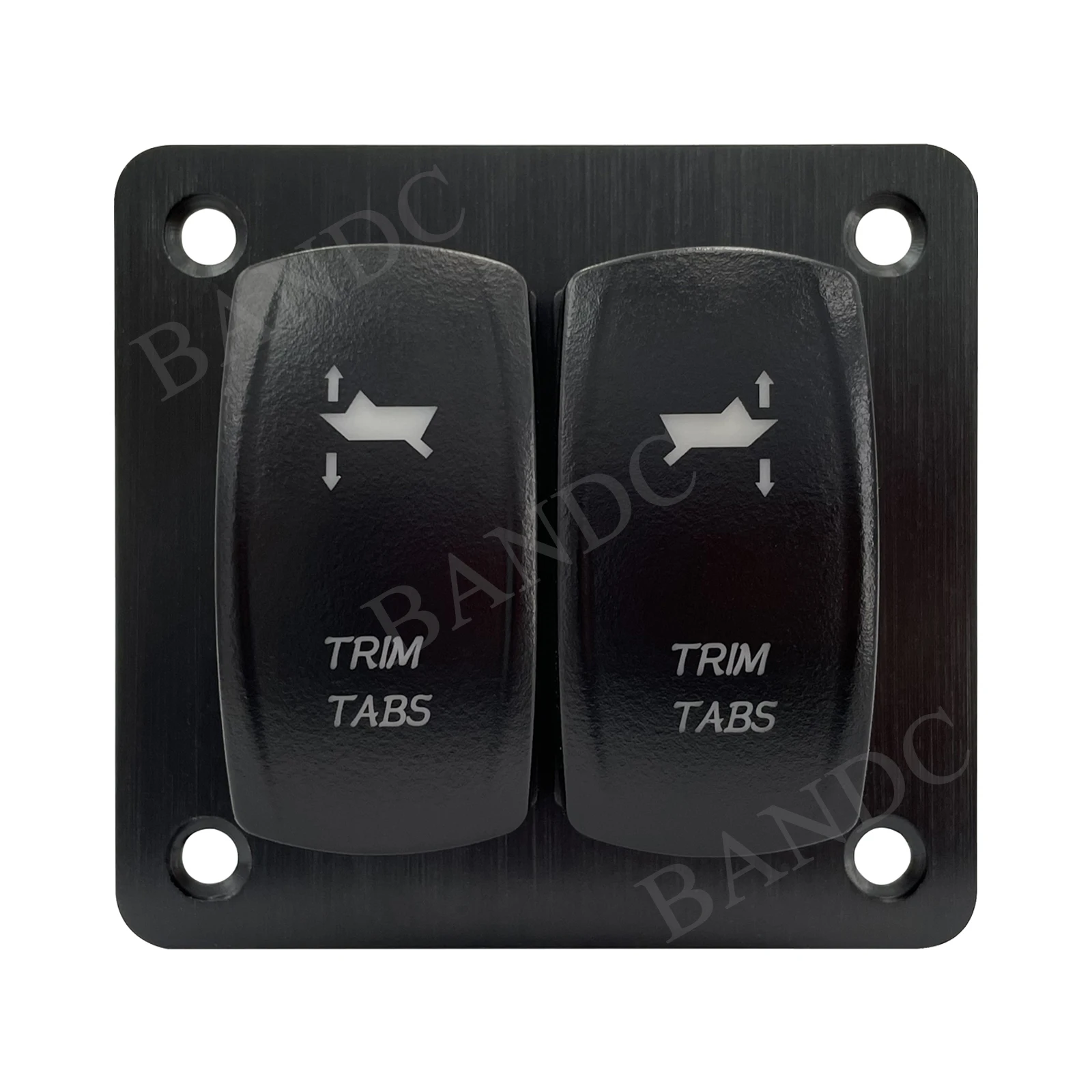 Pannello Interruttori Trim Tabs (On)-Off-(On) Pannello Interruttori A Bilanciere Momentaneo Per Console Per Barche Marine 12V/20A 24V/10A Impermeabile